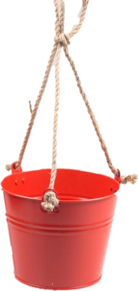 Zinc Collection hangpot Sanvi rood 23 x 23 x 18 cm