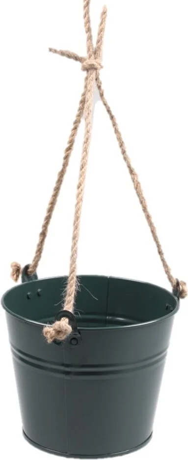 Zinc Collection hangpot Sanvi groen 23 x 23 x 18 cm