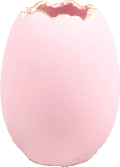 SID vaas Ernie ei roze D 7,5 H 10 cm