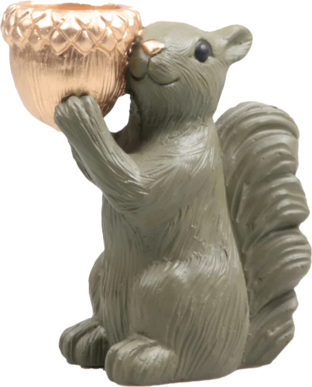 SID Collection waxinelichthouder Moos groen 14,5 x 8,5 x 16,3 cm