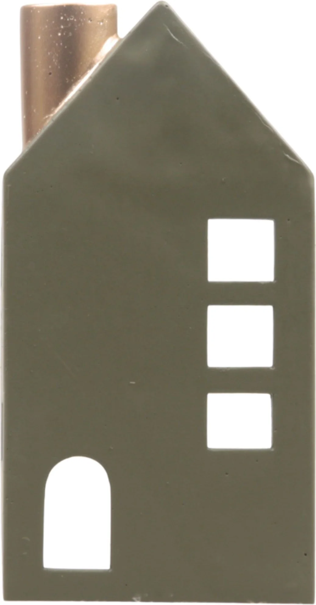 SID Collection waxinelichthouder Moos groen 12 x 8 x 24 cm