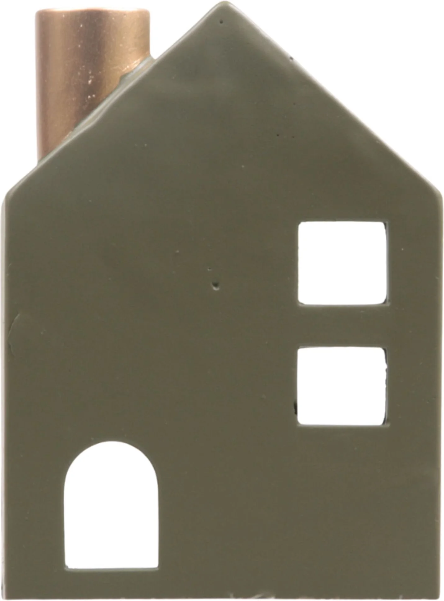 SID Collection waxinelichthouder Moos groen 14 x 10 x 20 cm