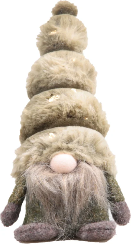 Sid kerstfiguur Toby gnoom groen 8,5 x 7,5 x 18 cm