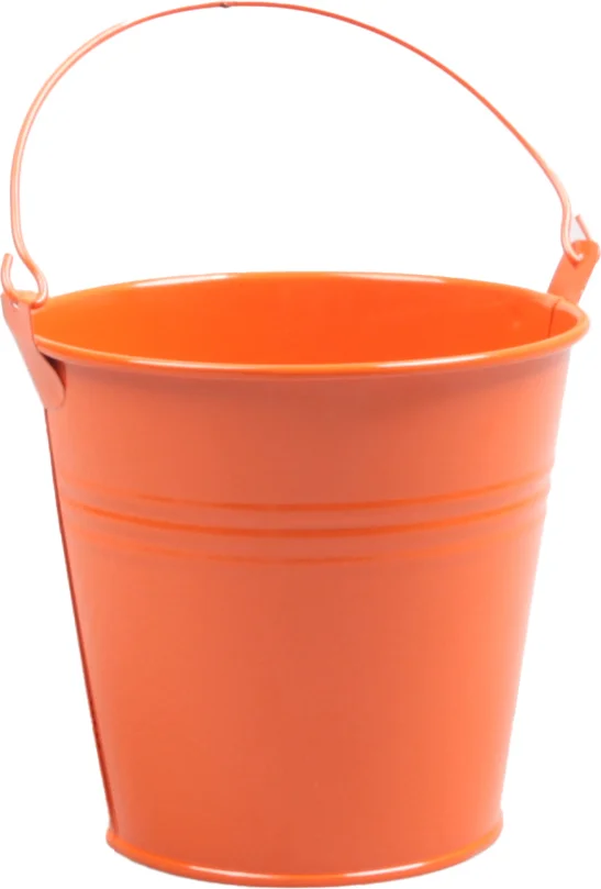 Zinc Collection plantenemmer Sena oranje 19 x 16 x 20 cm