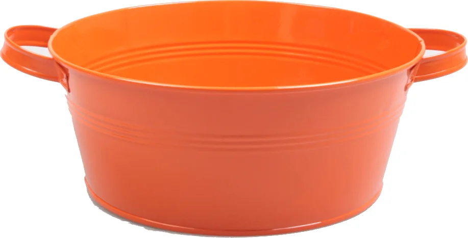 Zinc Collection plantenteil Yuna oranje 28,5 x 10,5 x 36,5 cm