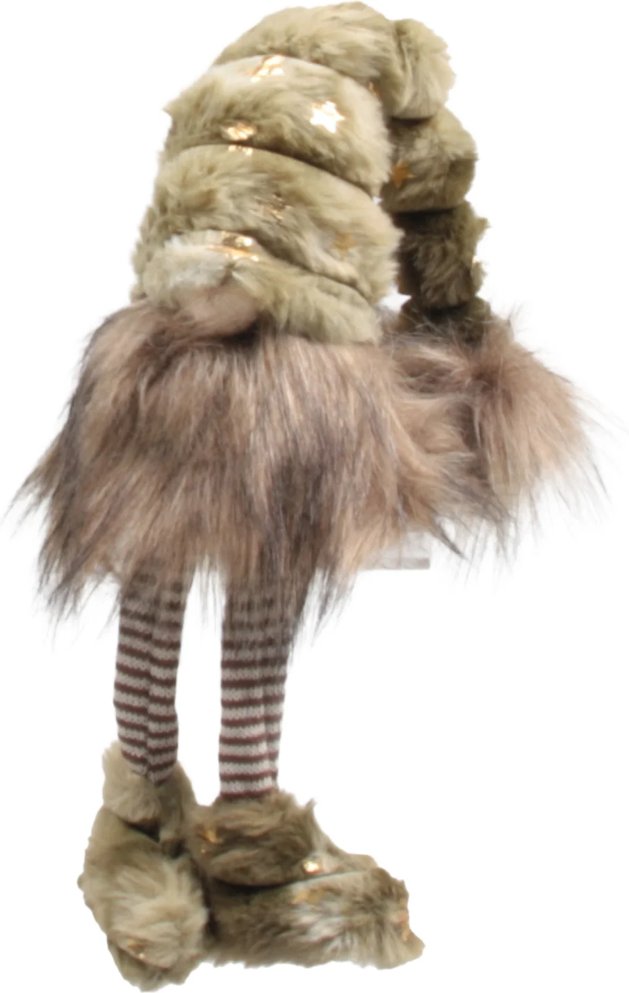 SID kerstfiguur Slaapmuts gnoom bruin / groen 10 x 12 x 42 cm
