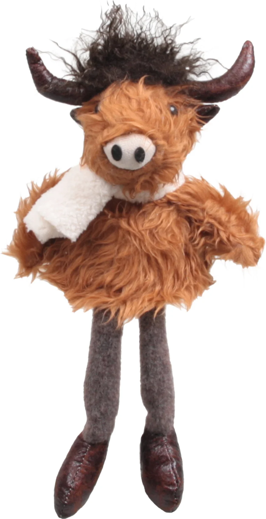 SID kerstfiguur Hooglander zittend bruin 11 x 16 x 34 cm