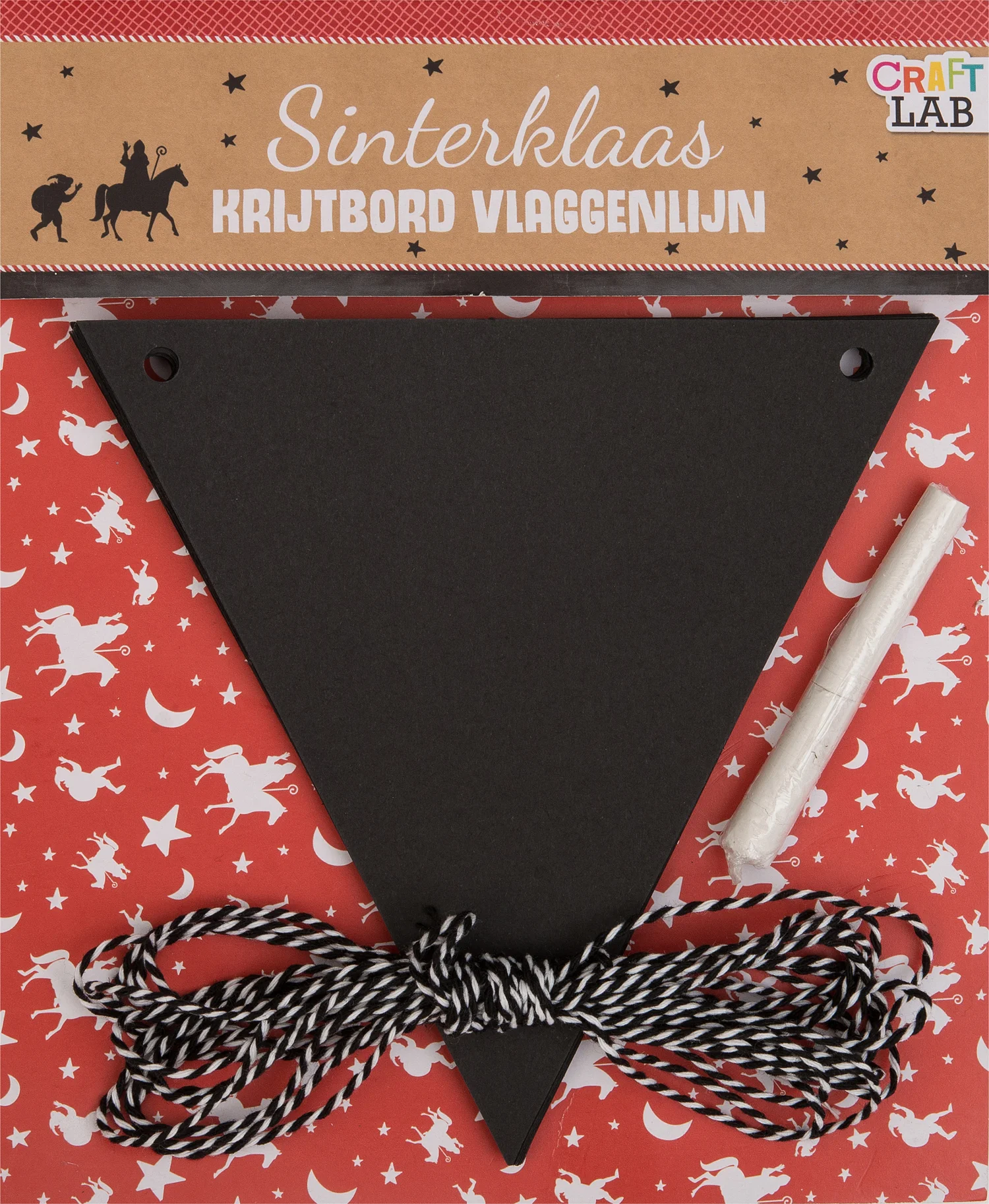 Sinterklaas vlaggenlijn krijt