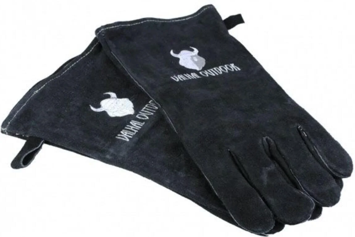 Valhal barbecue handschoenen zwart onesize 2 stuks
