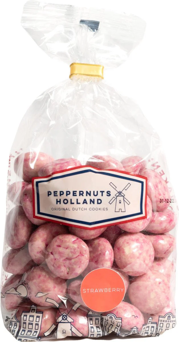 Peppernuts Holland pepernoten strawberry 230 gr