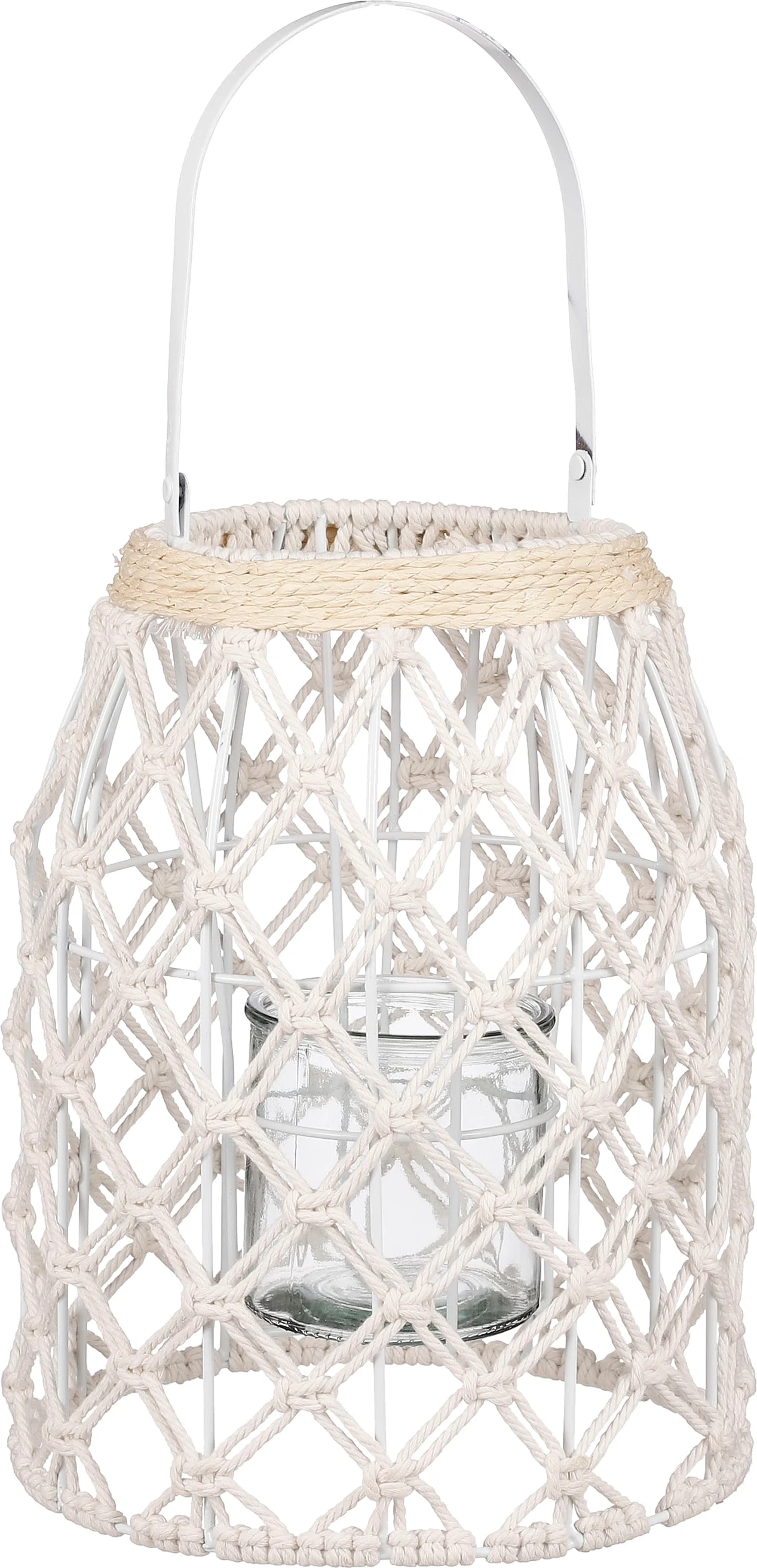 Mica Decorations lantaarn crème D 23 H 30 cm