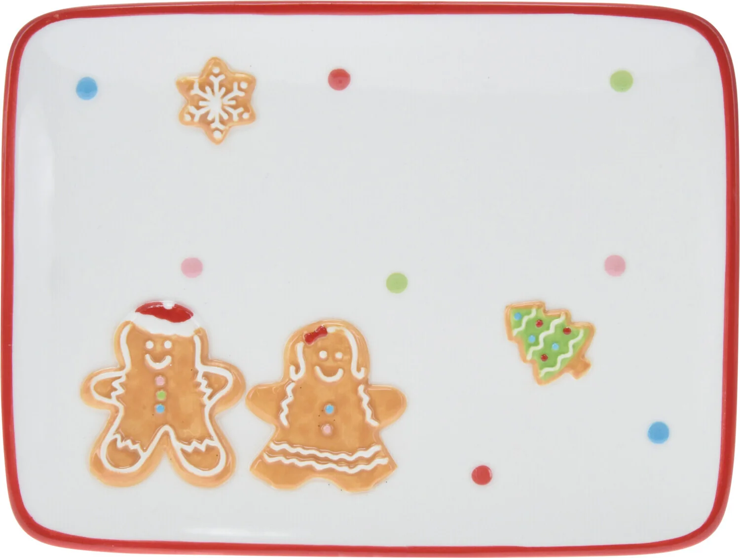 Serveerschaal Peperkoek wit 20 x 15,3 x 2,4 cm