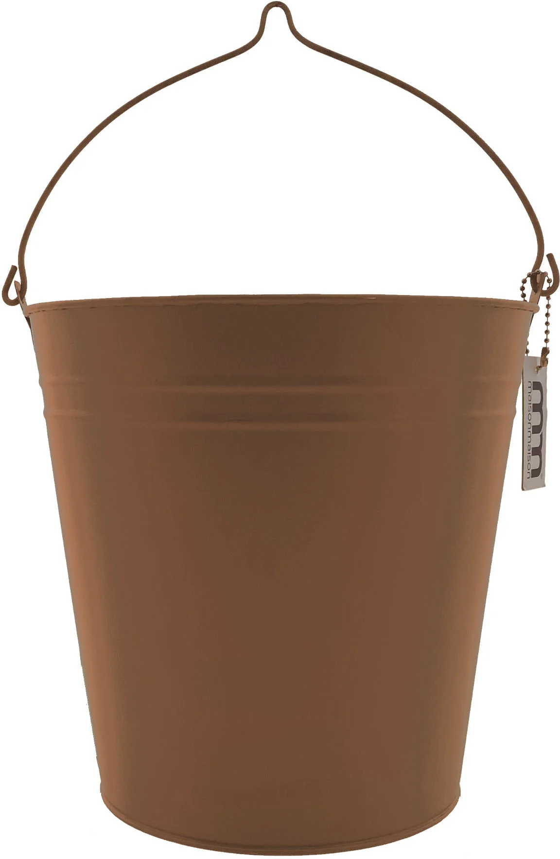 Maison Maison plantenemmer bruin D 17 H 18 cm