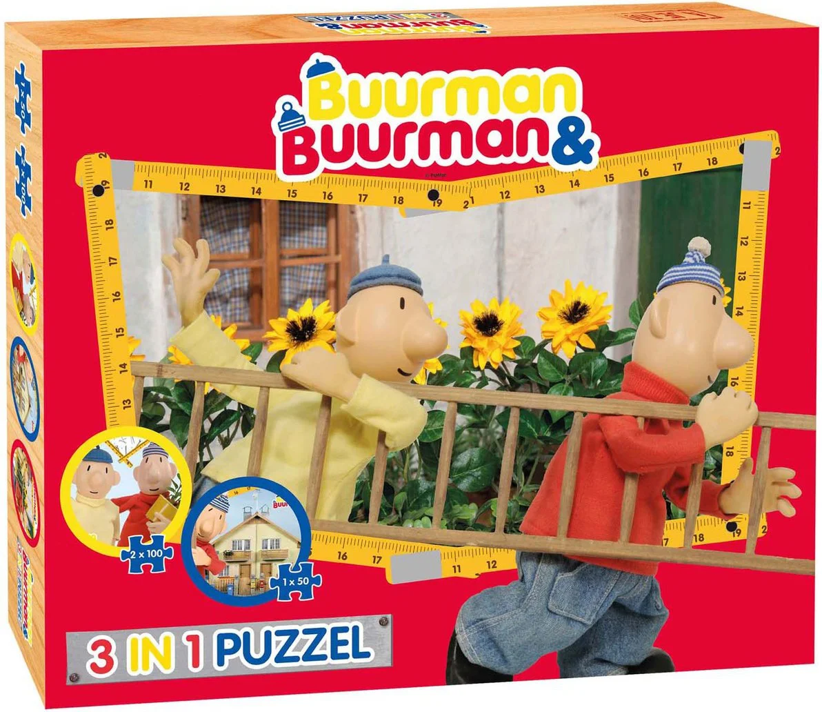 Plenty Gifts puzzel buurman & buurman 3 in 1 25 x 30 cm 50-100 stukjes