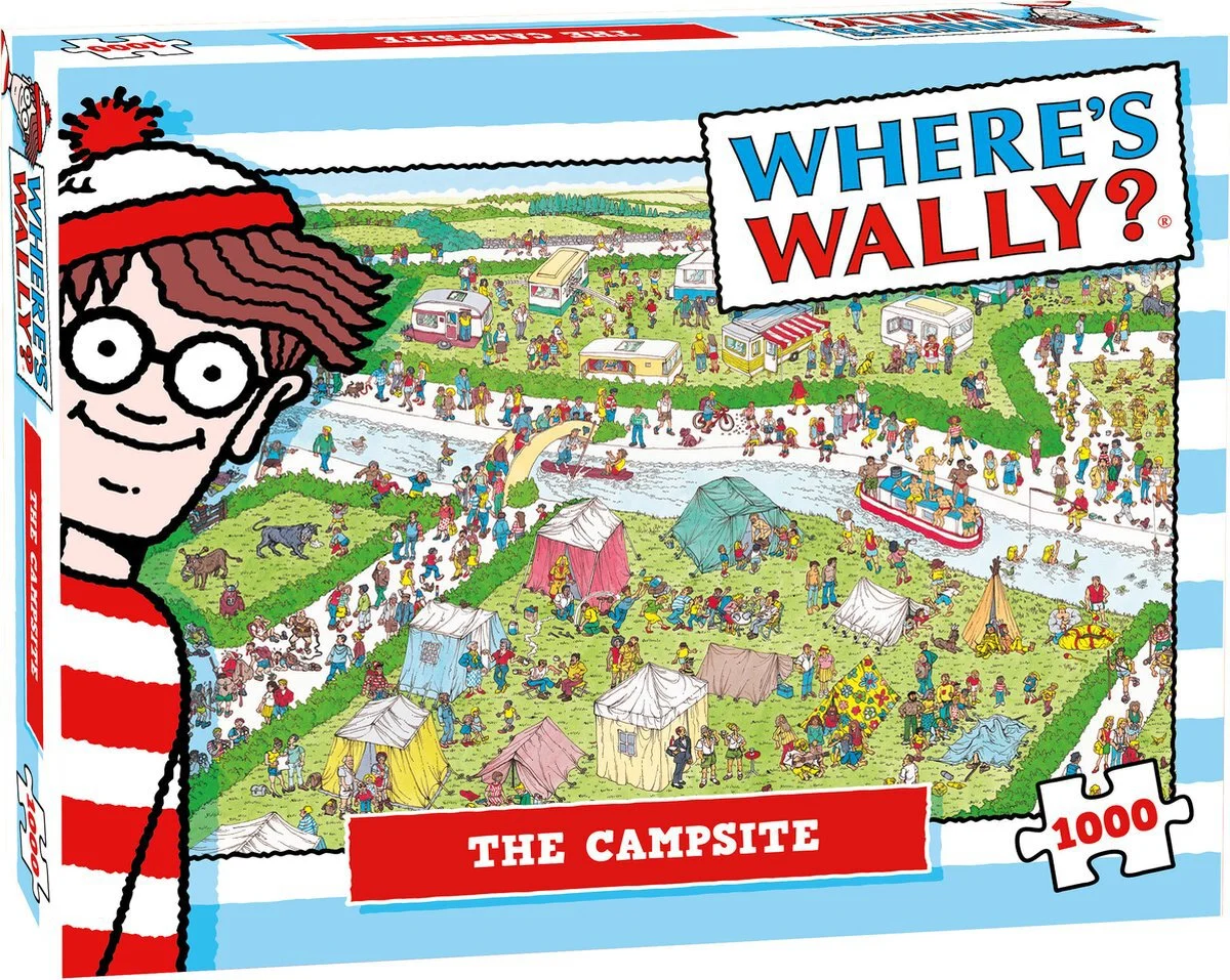 Plenty Gifts puzzel Where's Wally the campsite 48 x 68 cm 1000 stukjes