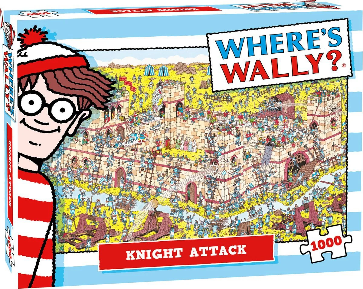 Plenty Gifts puzzel Where's Wally knight attack 48 x 68 cm 1000 stukjes