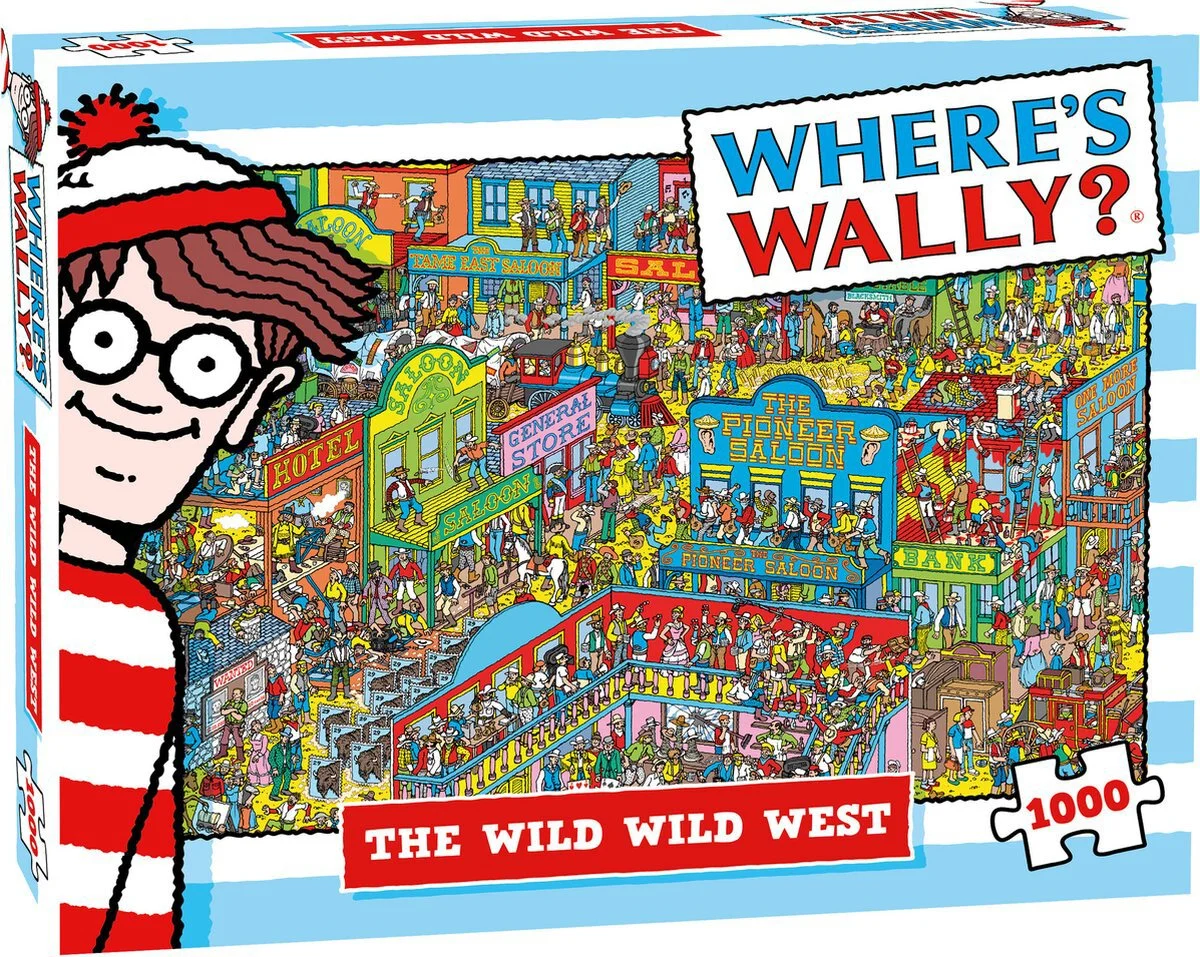 Plenty Gifts puzzel Where's Wally the wild wild west 48 x 68 cm 1000 stukjes