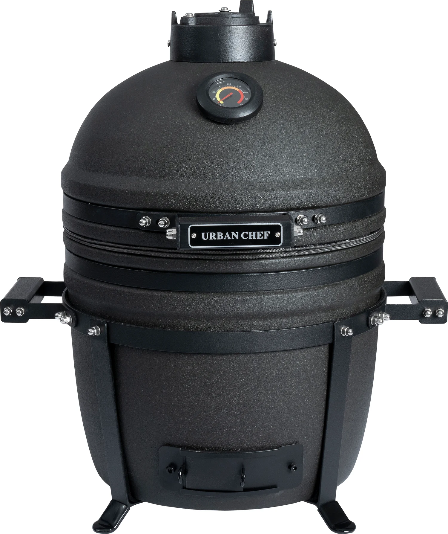 Urban Chef kamado barbecue Compact Deluxe mat zwart D 40 H 61 cm