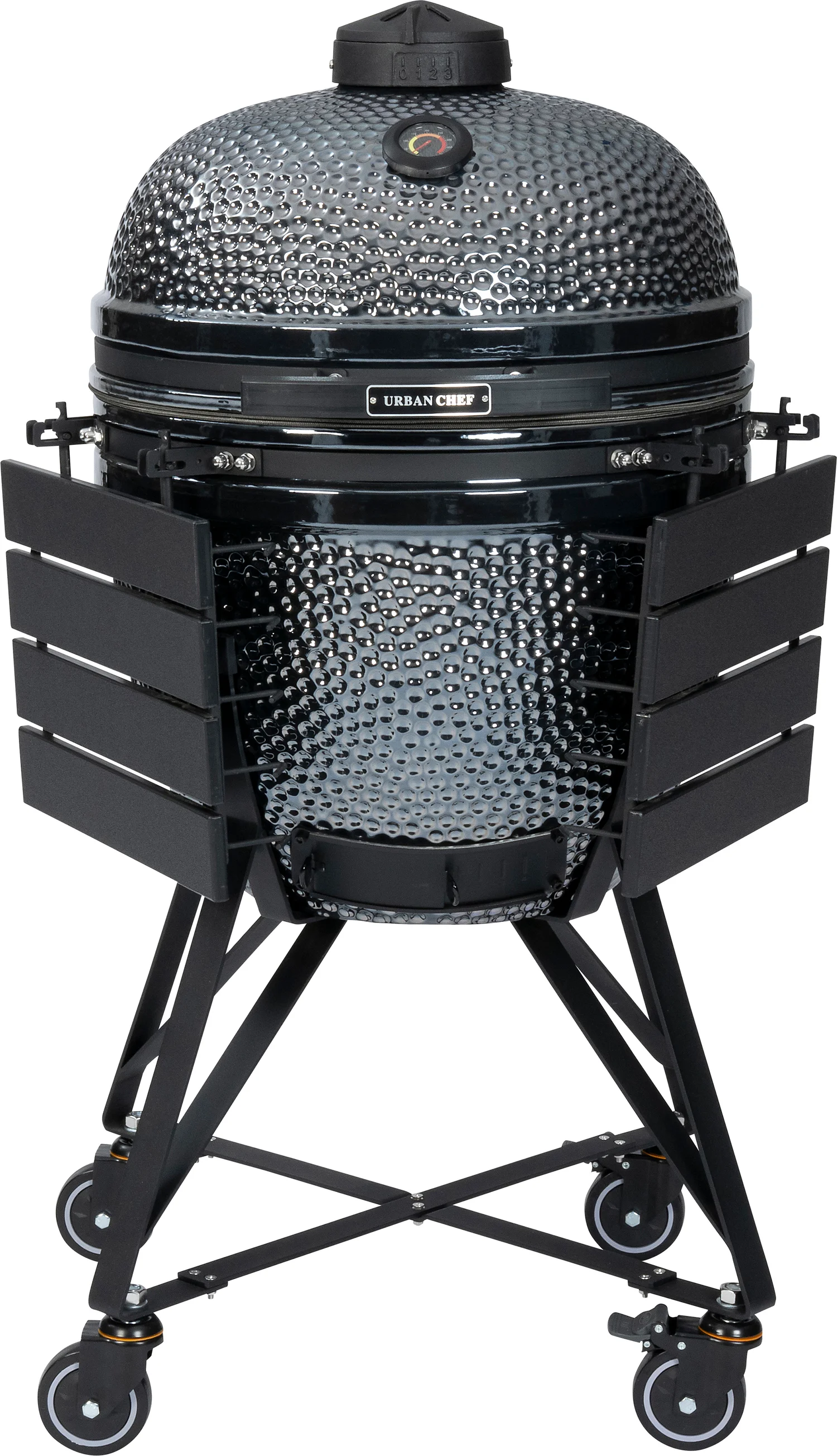 Urban Chef kamado barbecue Large Deluxe metallic look 128 x 80 x 120 cm