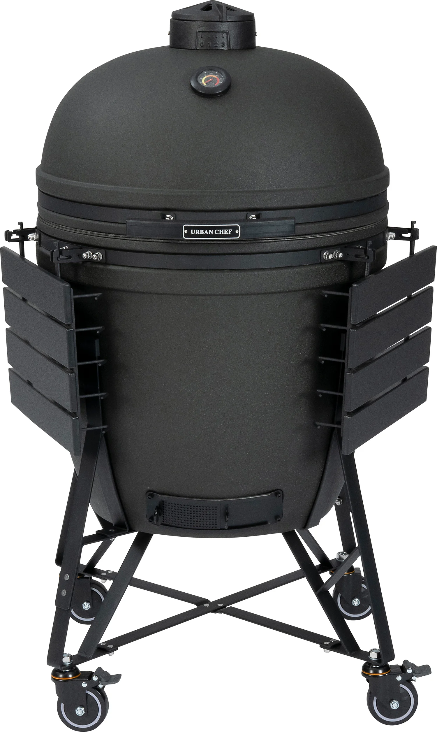 Urban Chef kamado barbecue Extra Large Deluxe mat zwart 145 x 90 x 138 cm