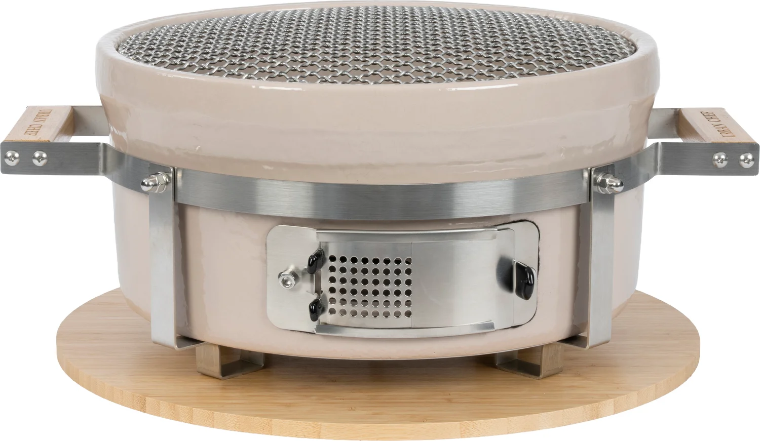 Urban Chef houtskool barbecue Shichirin taupe 44,5 x 34,5 x 18,3 cm