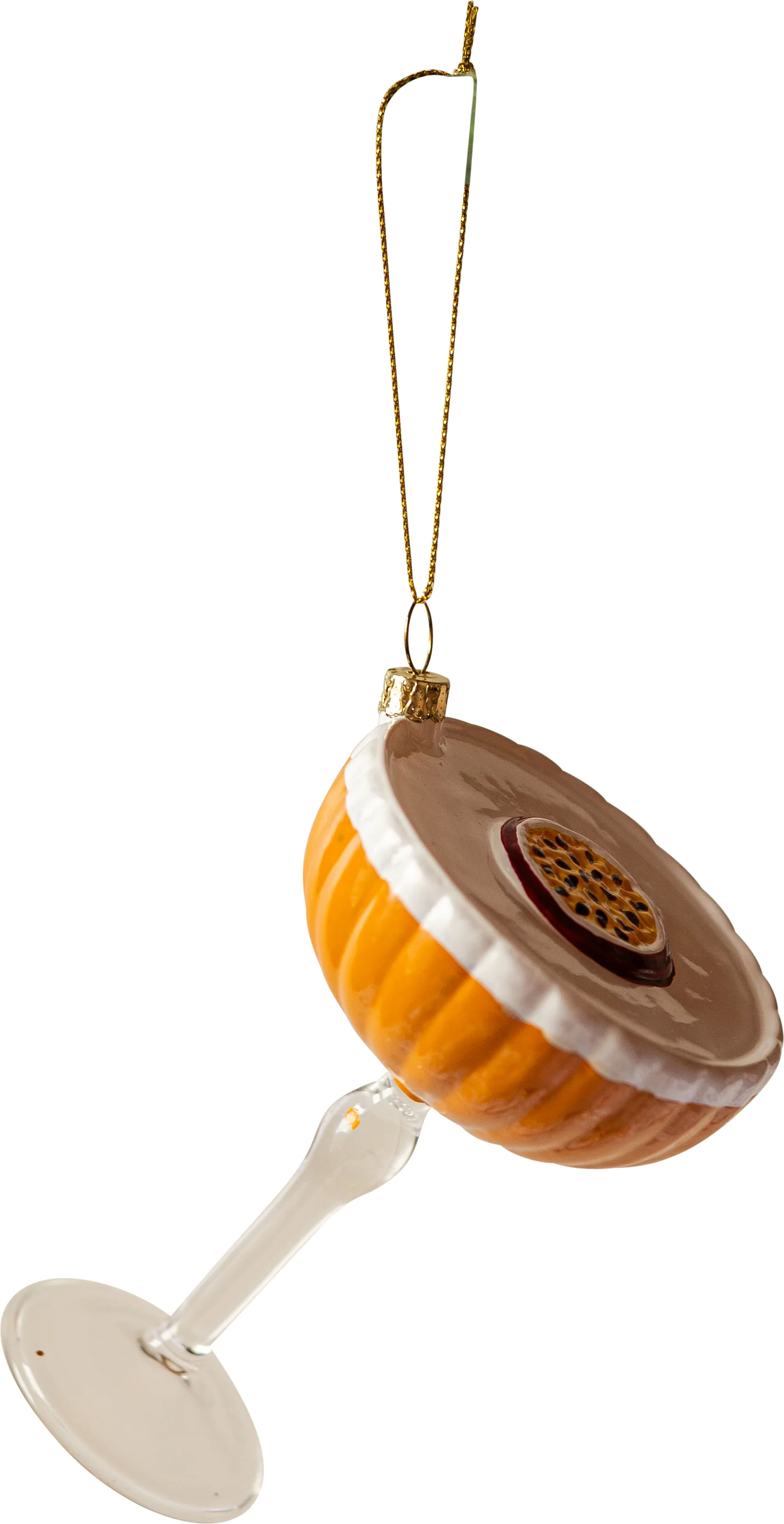 Yup in de Boom kerst ornament pornstar martini oranje 10 x 7,2 x 7,2 cm
