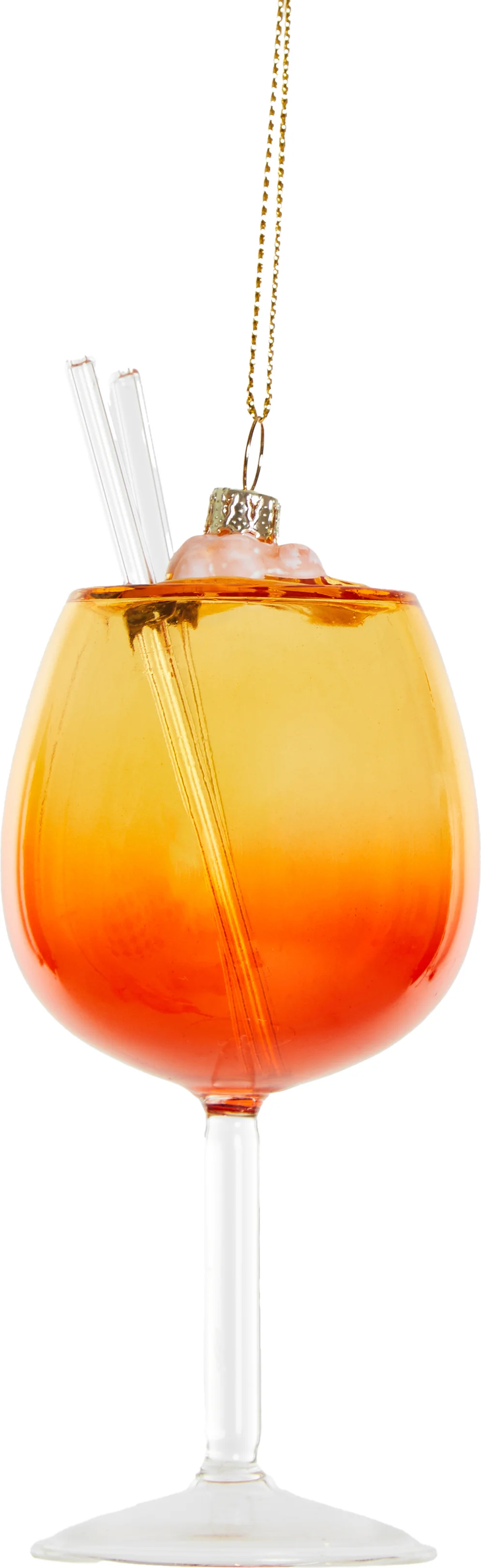 Yup in de Boom kerst ornament spritz oranje 6,5 x 6,5 x 14,5 cm