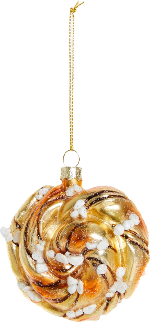 Yup in de Boom kerst ornament kaneelbroodje D 4 H 8 cm