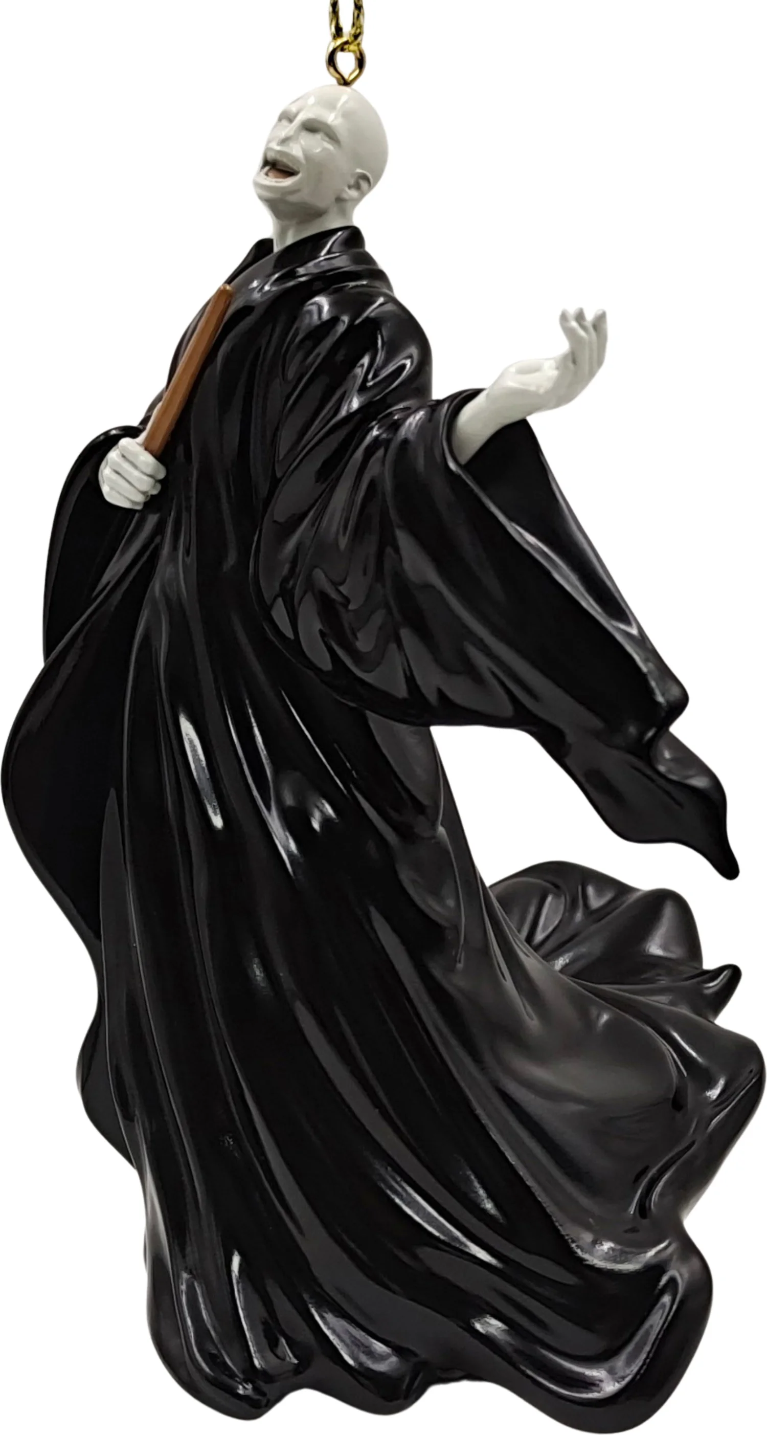 Warner Bros kerst ornament Harry Potter voldemort zwart 7 x 9 x 11 cm